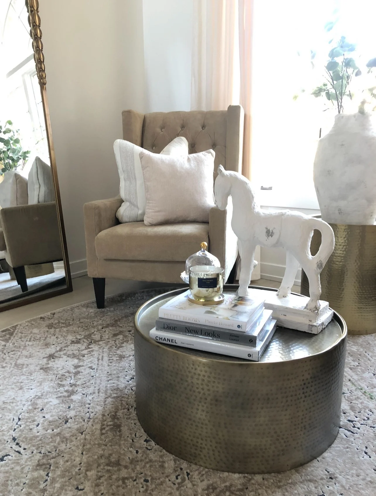 Statement furniture chosen by an interior decorator